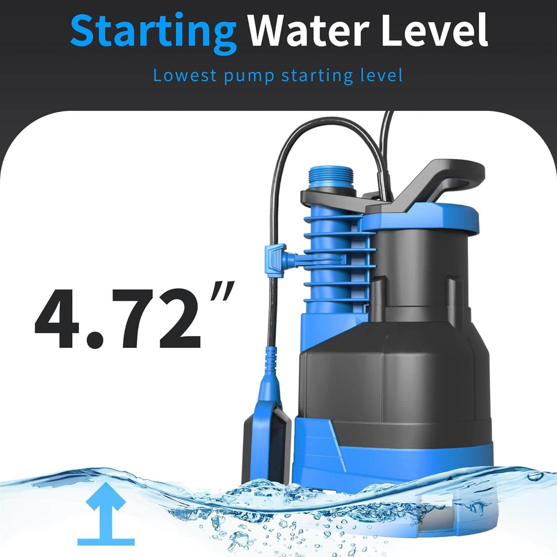 Foting 1.5HP 5000GPH Submersible Sump Pump Automatic Float Switch ...