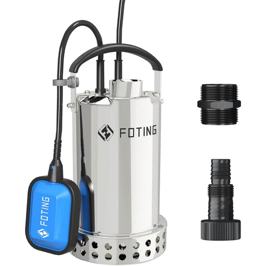 Foting 1HP 3821GPH Submersible Sump Pump Automatic Float Switch Transfer
