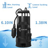 Lanchez Submersible Utility Pump 1.6 HP Electric Sump Water Pump Portable 4858GPH