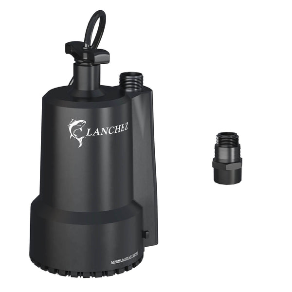 Lanchez Submersible Utility Pump 1/2 HP Electric Sump Water Pump Portable 2301 GPH